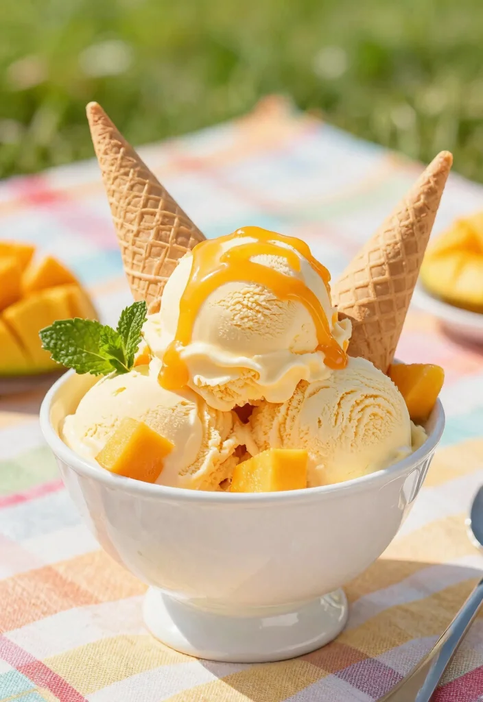 15 Cheesecake de Mango Ideas: Tropical Creamy Dessert - 7. Mango Cheesecake Ice Cream 1