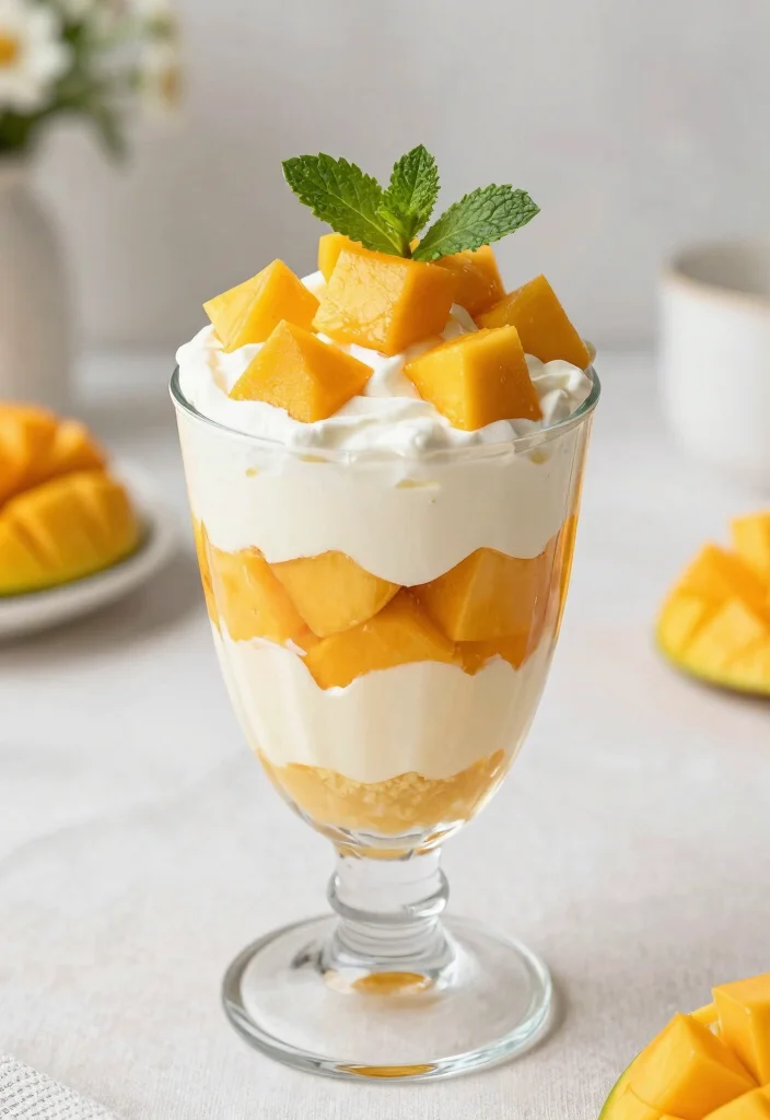 15 Cheesecake de Mango Ideas: Tropical Creamy Dessert - 9. Mango Cheesecake Trifle 1