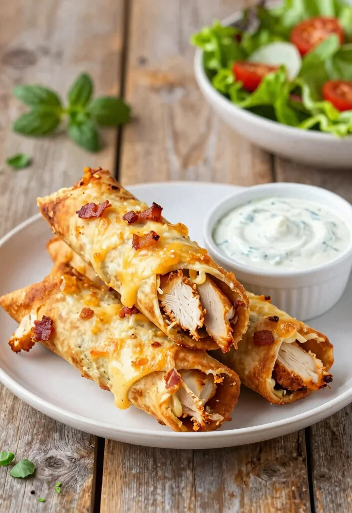 15 Chicken Bacon Ranch Pizza Ideas: Savory Crowd Favorites - 11. Chicken Bacon Ranch Pizza Rolls 1