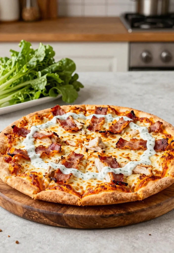 15 Chicken Bacon Ranch Pizza Ideas: Savory Crowd Favorites - 13. Chicken Bacon Ranch Pizza with Sweet Potato Crust 1