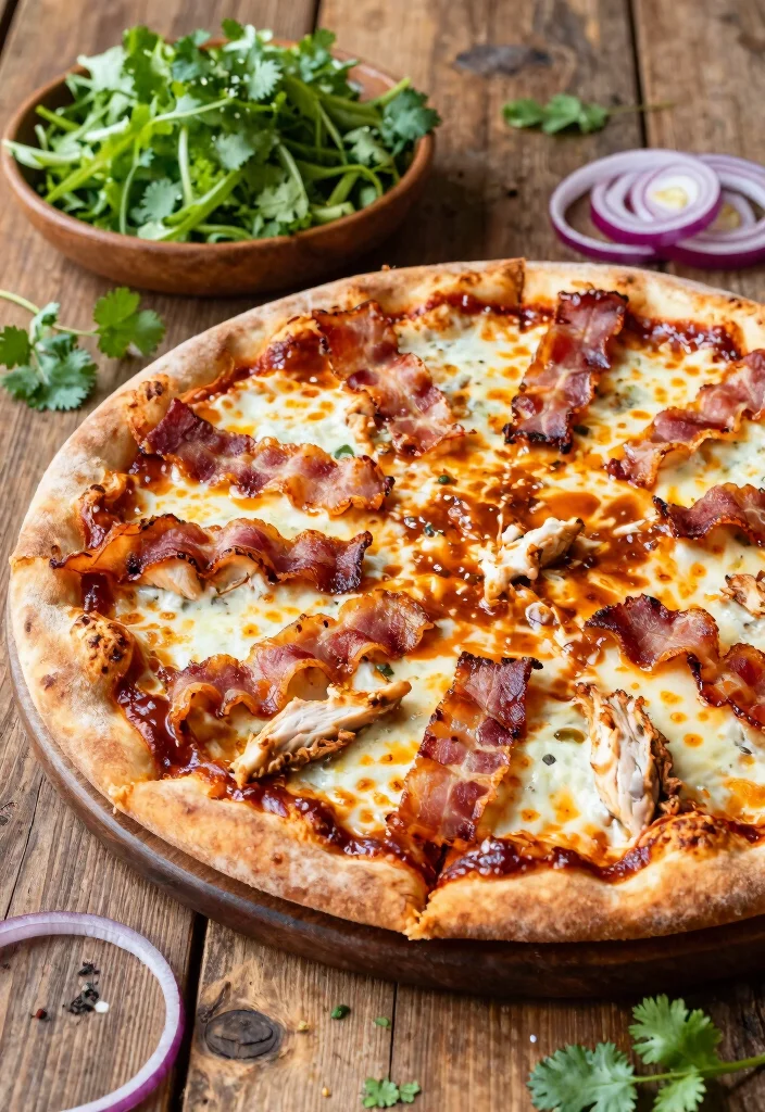 15 Chicken Bacon Ranch Pizza Ideas: Savory Crowd Favorites - 2. BBQ Chicken Bacon Ranch Pizza 1