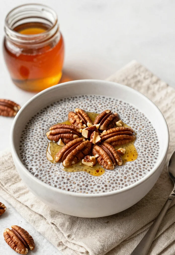 15 Coconut Milk Chia Pudding Ideas Dairy Free Creamy Bowls - 14. Maple Pecan Chia Pudding 1