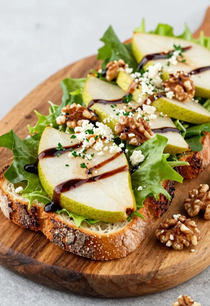 15 Little Spoon Farm Sourdough Ideas: Rustic Artisan Bakes - 11. Pear and Gorgonzola Sourdough Salad 1