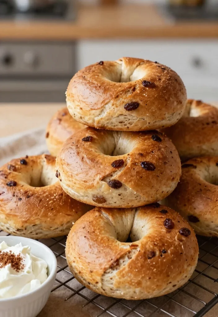 15 Little Spoon Farm Sourdough Ideas: Rustic Artisan Bakes - 12. Cinnamon Raisin Sourdough Bagels 1