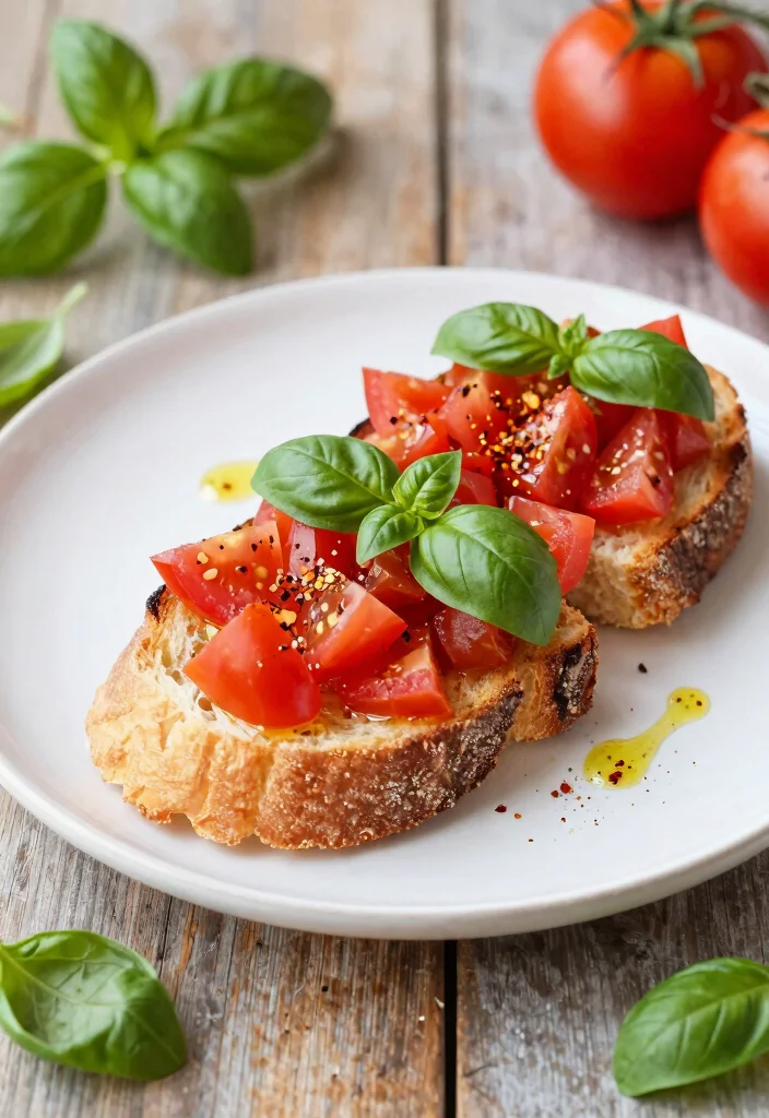 15 Little Spoon Farm Sourdough Ideas: Rustic Artisan Bakes - 2. Spicy Tomato and Basil Sourdough Bruschetta 1