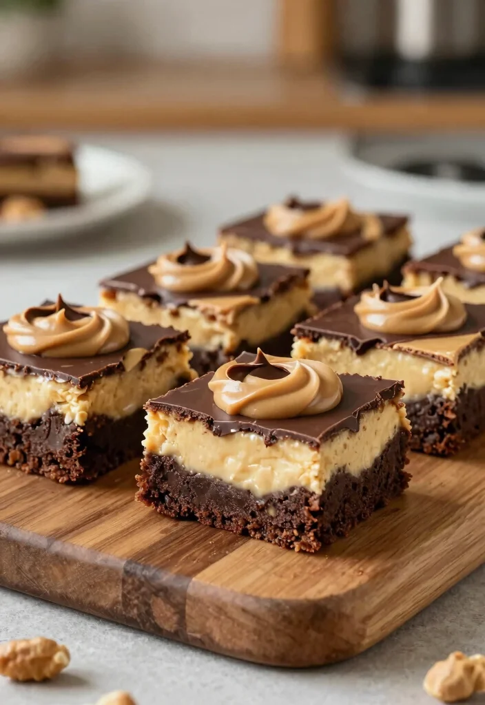 15 No Bake Peanut Butter Cheesecake Ideas: Rich Easy Treats - 10. No Bake Peanut Butter Cheesecake Swirl Brownies 1
