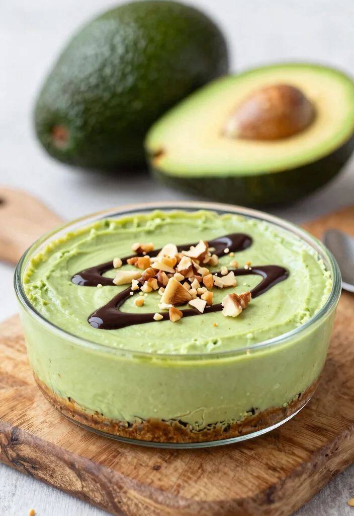 15 No Bake Peanut Butter Cheesecake Ideas: Rich Easy Treats - 2. Healthy Avocado Peanut Butter Cheesecake 1