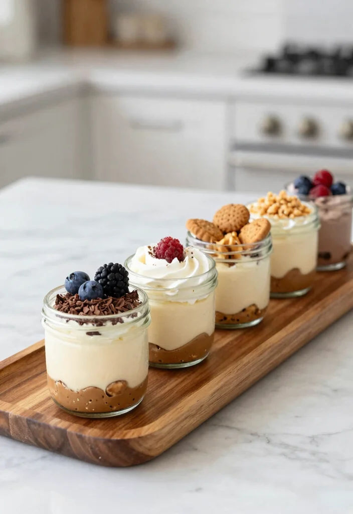 15 No Bake Peanut Butter Cheesecake Ideas: Rich Easy Treats - 3. Mini No Bake Peanut Butter Cheesecake Jars 1