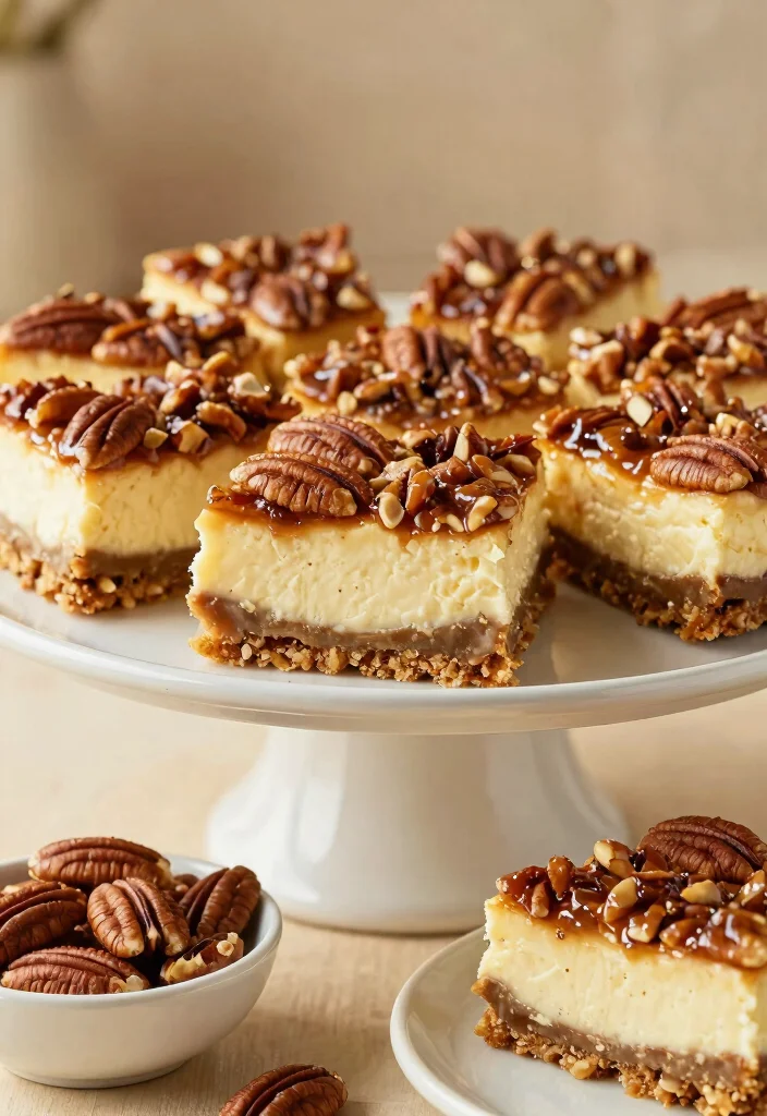 15 Pecan Cheesecake Bars Ideas Crunchy Creamy Layers - 4. Pecan Pie Cheesecake Bars 1