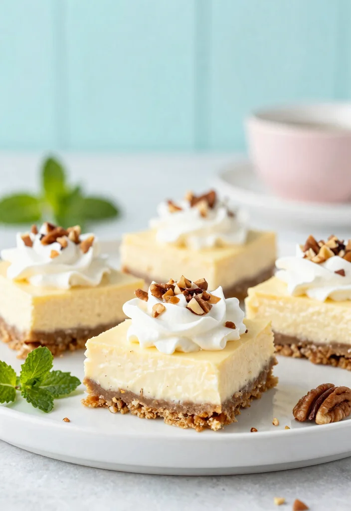 15 Pecan Cheesecake Bars Ideas Crunchy Creamy Layers - 5. No-Bake Pecan Cheesecake Bars 1