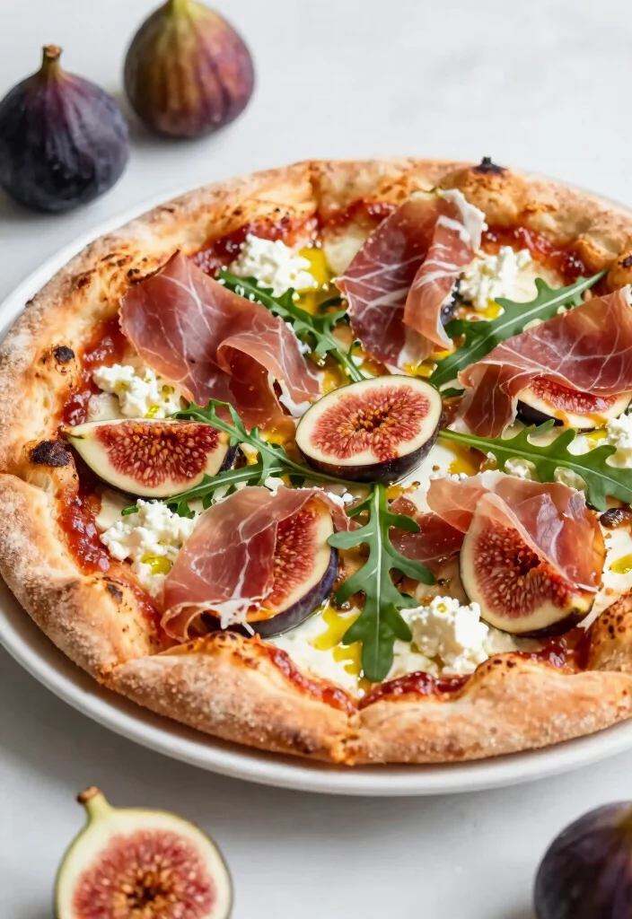 15 Pizza Story Instagram Ideas Aesthetic Food Content - 10. Fig and Prosciutto Pizza 1