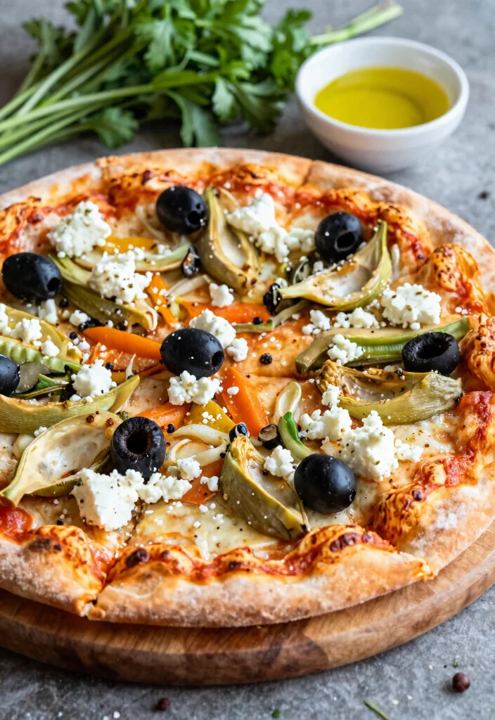 15 Pizza Story Instagram Ideas Aesthetic Food Content - 14. Mediterranean Veggie Pizza 1