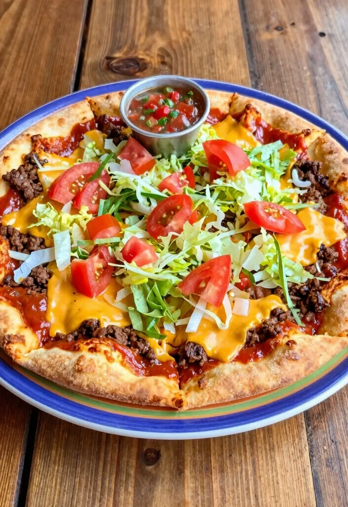15 Pizza Story Instagram Ideas Aesthetic Food Content - 15. Taco Pizza Fusion 1
