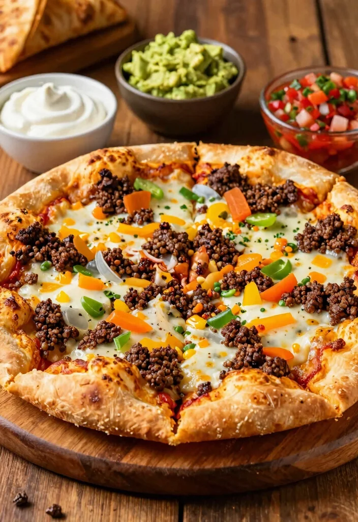 15 Puff Pastry Pizza Ideas: Flaky Fast Appetizers - 12. Taco Puff Pastry Pizza 1