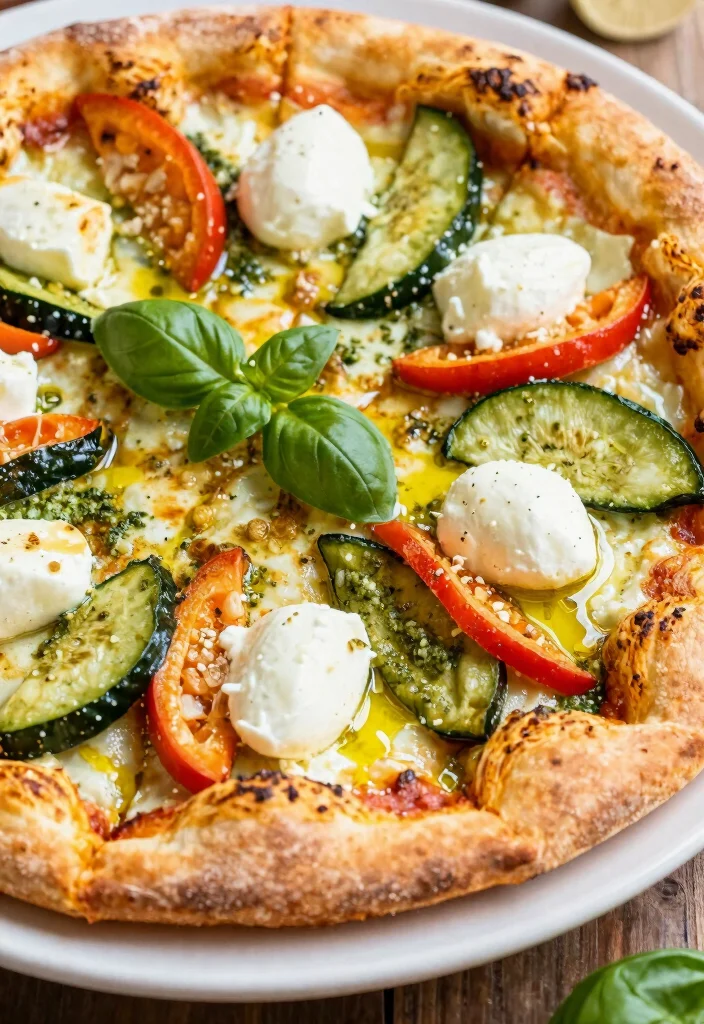 15 Puff Pastry Pizza Ideas: Flaky Fast Appetizers - 13. Pesto Veggie Puff Pastry Pizza 1