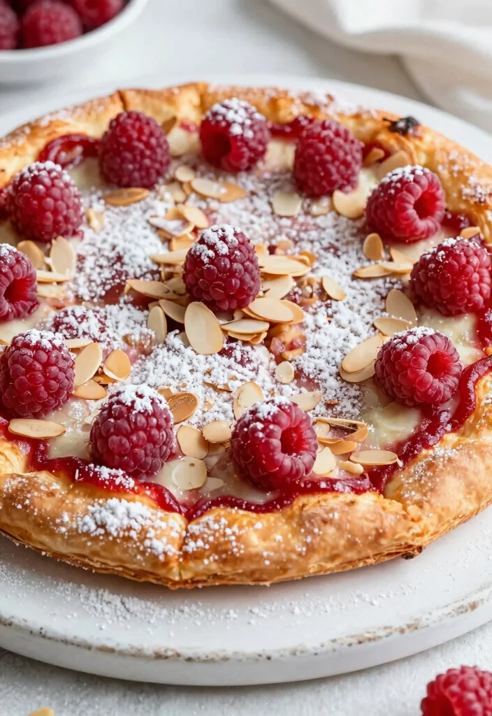 15 Puff Pastry Pizza Ideas: Flaky Fast Appetizers - 14. Raspberry and Almond Puff Pastry Pizza 1