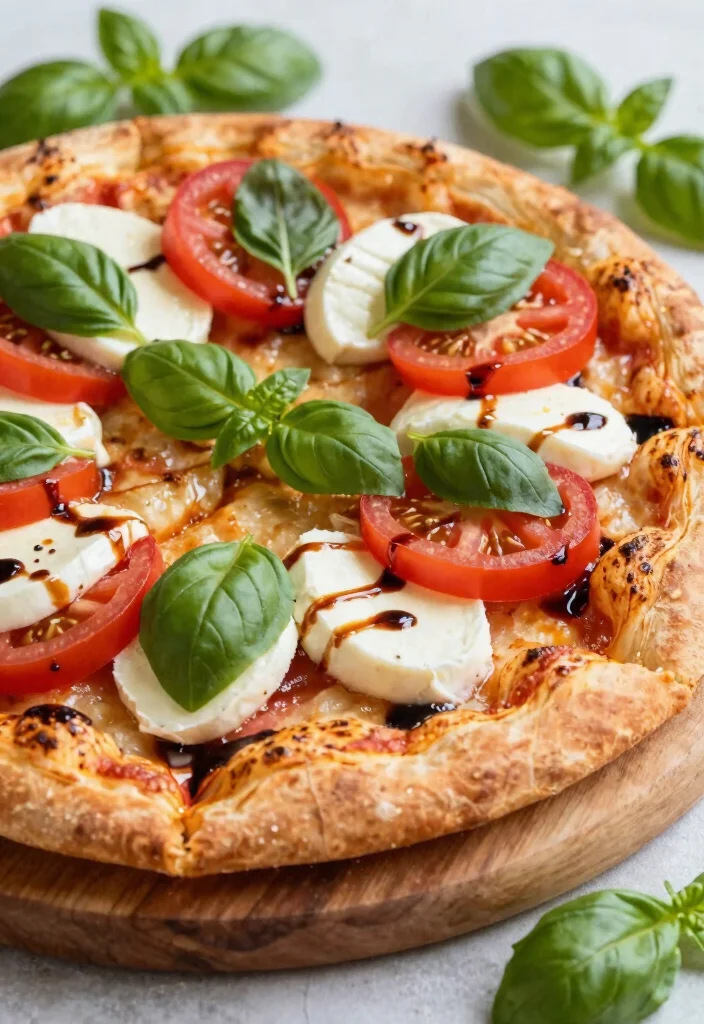 15 Puff Pastry Pizza Ideas: Flaky Fast Appetizers - 7. Caprese Puff Pastry Pizza 1