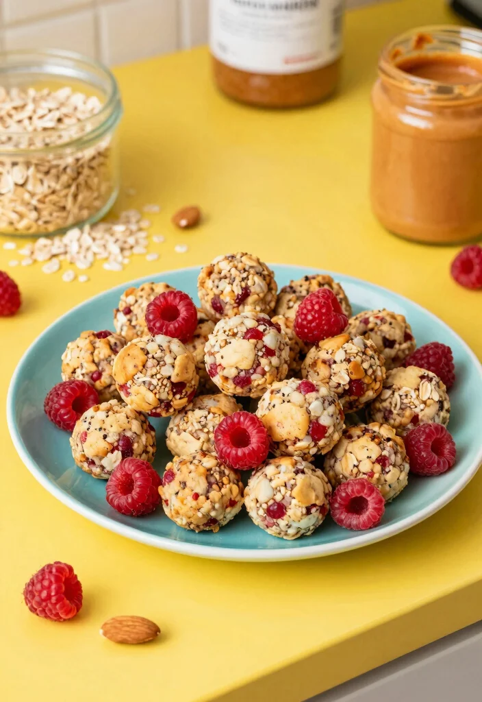 15 Raspberry Cookie Run Ideas Inspired Fan Art and Desserts - 14. Raspberry Cookie Energy Bites 1