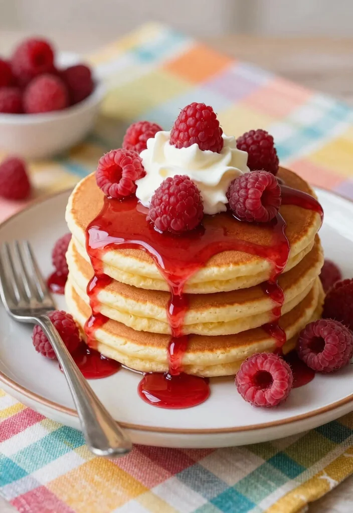 15 Raspberry Cookie Run Ideas Inspired Fan Art and Desserts - 15. Raspberry Cookie Run Pancakes 1