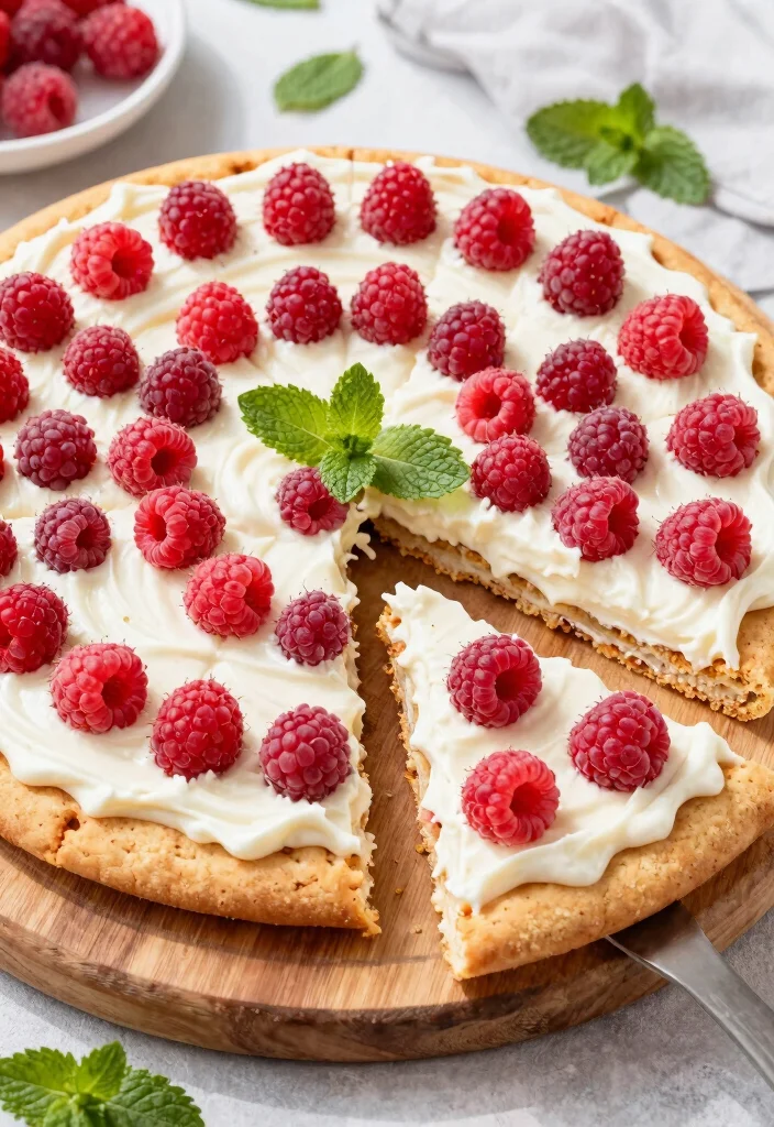 15 Raspberry Cookie Run Ideas Inspired Fan Art and Desserts - 8. Raspberry Cookie Pizza 1