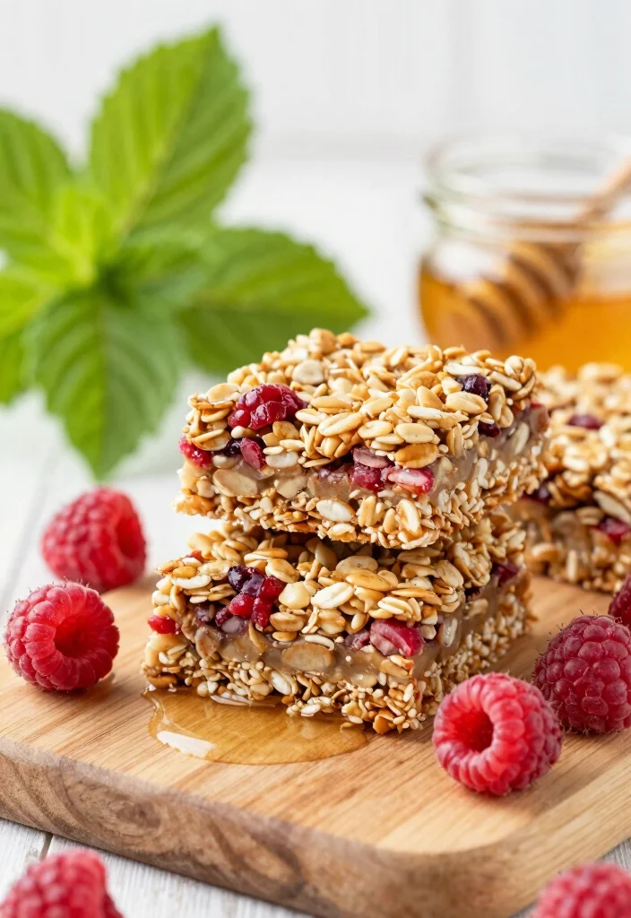 15 Raspberry Cookie Run Ideas Inspired Fan Art and Desserts - 9. Raspberry Cookie Granola Bars 1