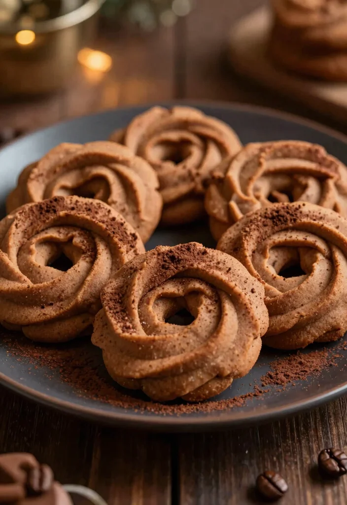 15 Rosettes Cookie Recipe Ideas: Crisp Classic Holiday Treats - 13. Mocha Espresso Rosettes 1