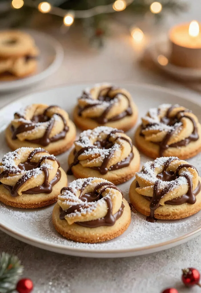 15 Rosettes Cookie Recipe Ideas: Crisp Classic Holiday Treats - 15. Nutella Filled Rosettes 1