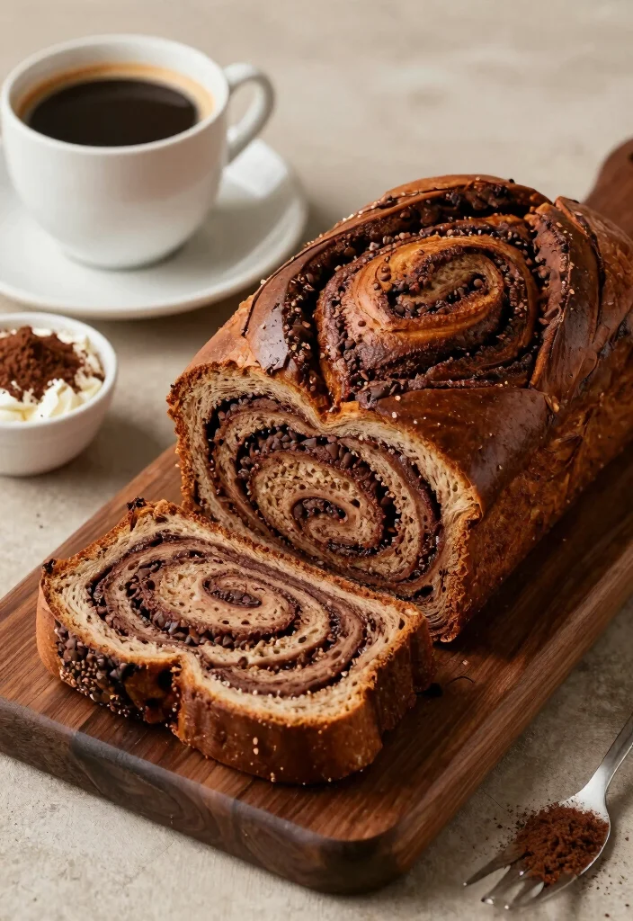 15 Sourdough Cinnamon Bread Ideas: Sweet Swirled Loaves - 12. Mocha Sourdough Cinnamon Bread 1