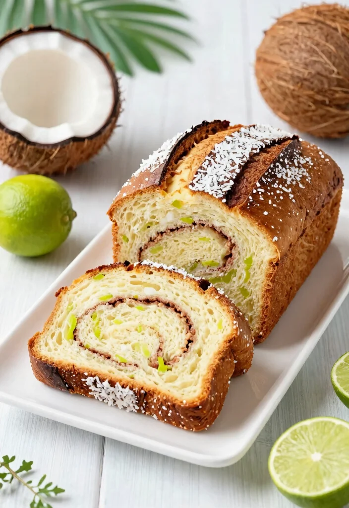 15 Sourdough Cinnamon Bread Ideas: Sweet Swirled Loaves - 15. Coconut Lime Sourdough Cinnamon Bread 1