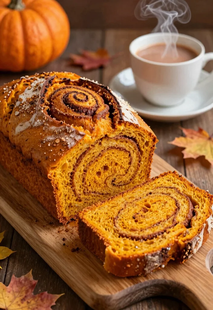 15 Sourdough Cinnamon Bread Ideas: Sweet Swirled Loaves - 4. Pumpkin Spice Sourdough Cinnamon Bread 1