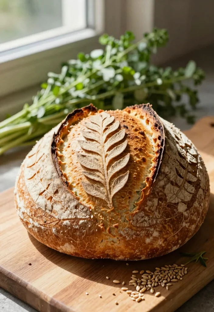 15 Sourdough Cut Designs Ideas: Beautiful Scoring Patterns - 2. Leaf Motif 1