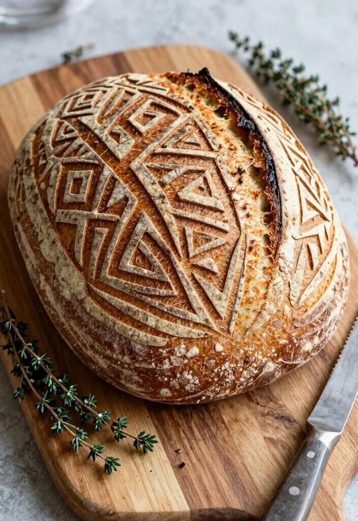 15 Sourdough Cut Designs Ideas: Beautiful Scoring Patterns - 6. Geometric Patterns 1