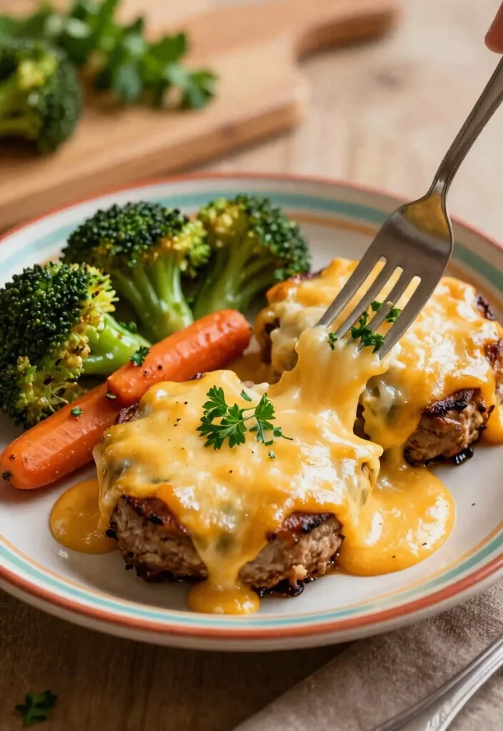 16 Baked Hamburger Steak Ideas: Savory Oven Classics - 2. Cheesy Baked Hamburger Steak 1