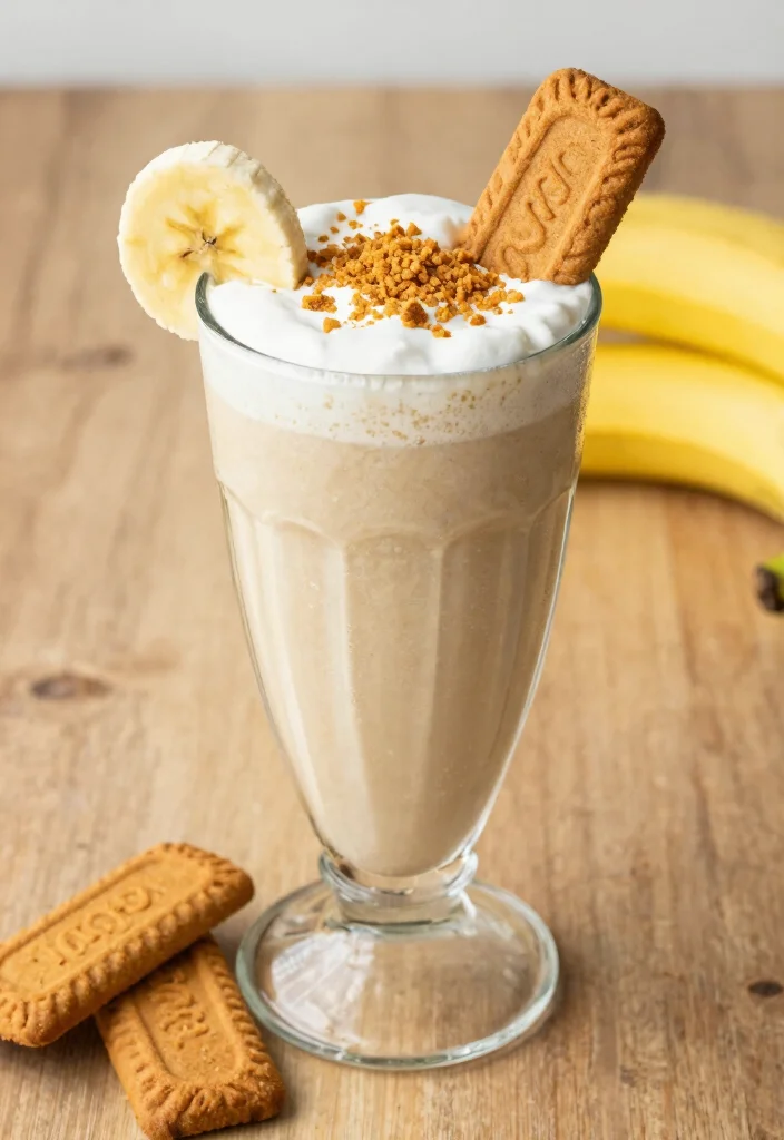 16 Biscoff Banana Pudding Ideas: Creamy Spiced Twist - 10. Biscoff Banana Pudding Smoothie 1