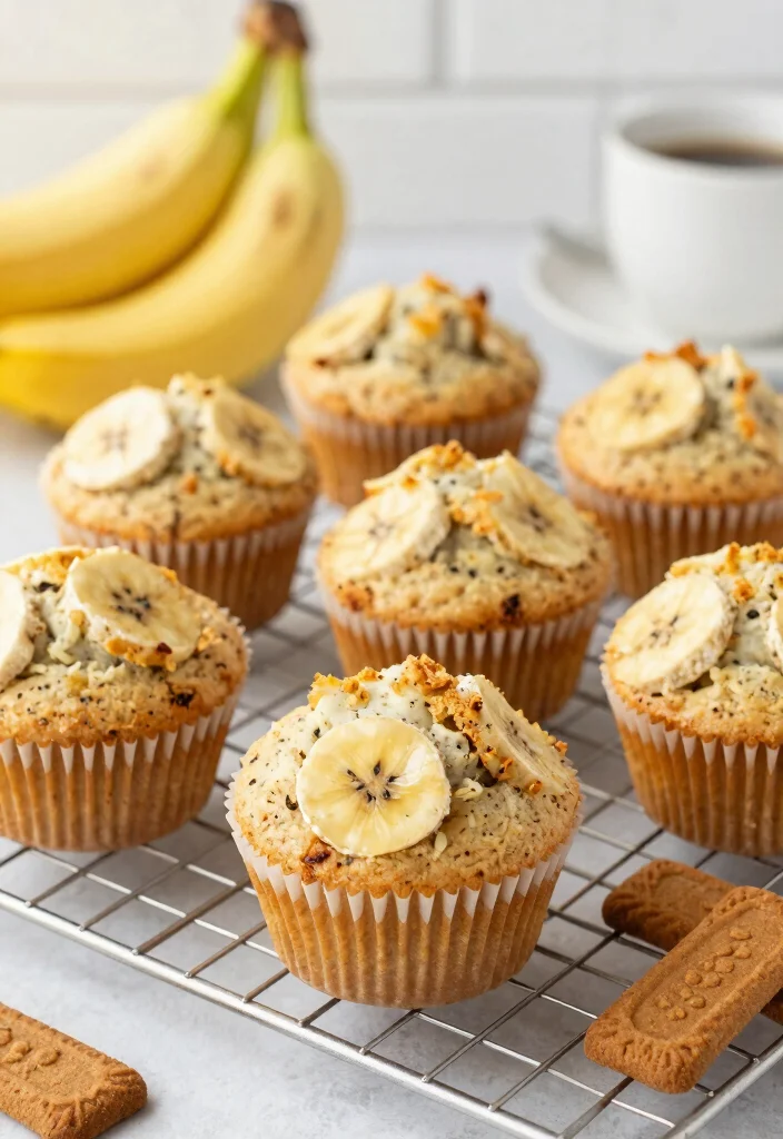 16 Biscoff Banana Pudding Ideas: Creamy Spiced Twist - 12. Biscoff Banana Pudding Muffins 1