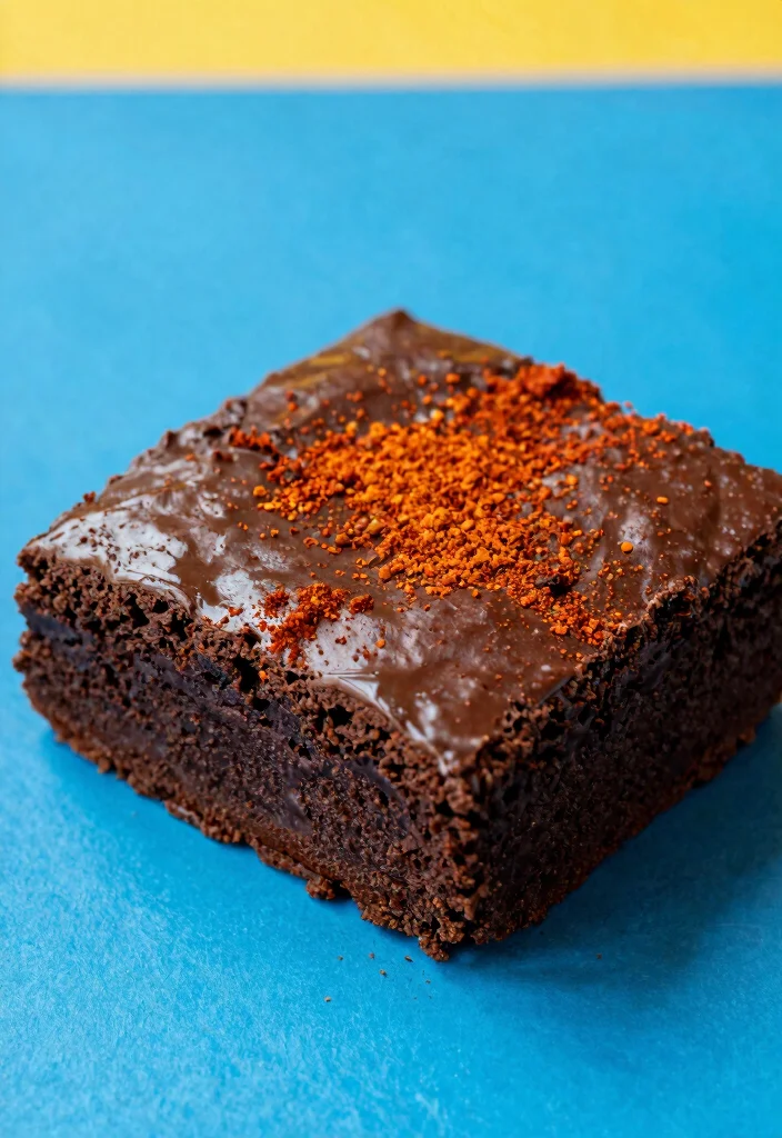 16 Brownie Cake Ideas: Layered Chocolate Desserts - 12. Spicy Chocolate Brownie Cake 1