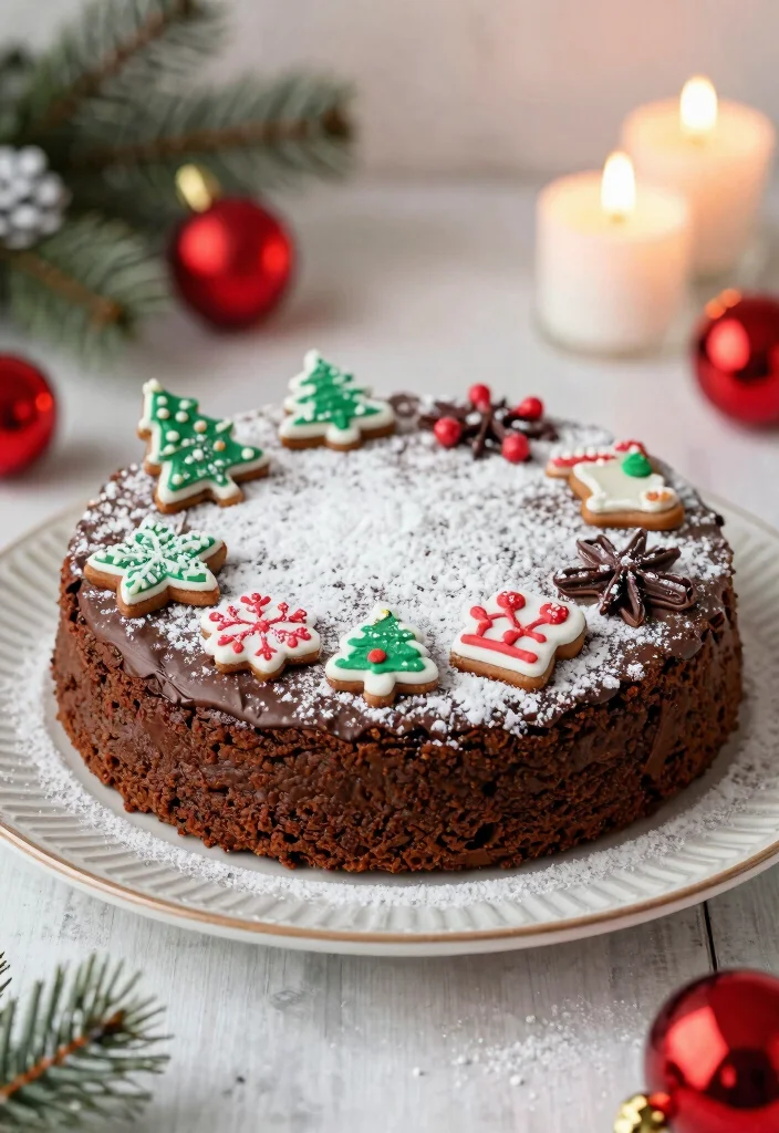 16 Brownie Cake Ideas: Layered Chocolate Desserts - 13. Chocolate Gingerbread Brownie Cake 1