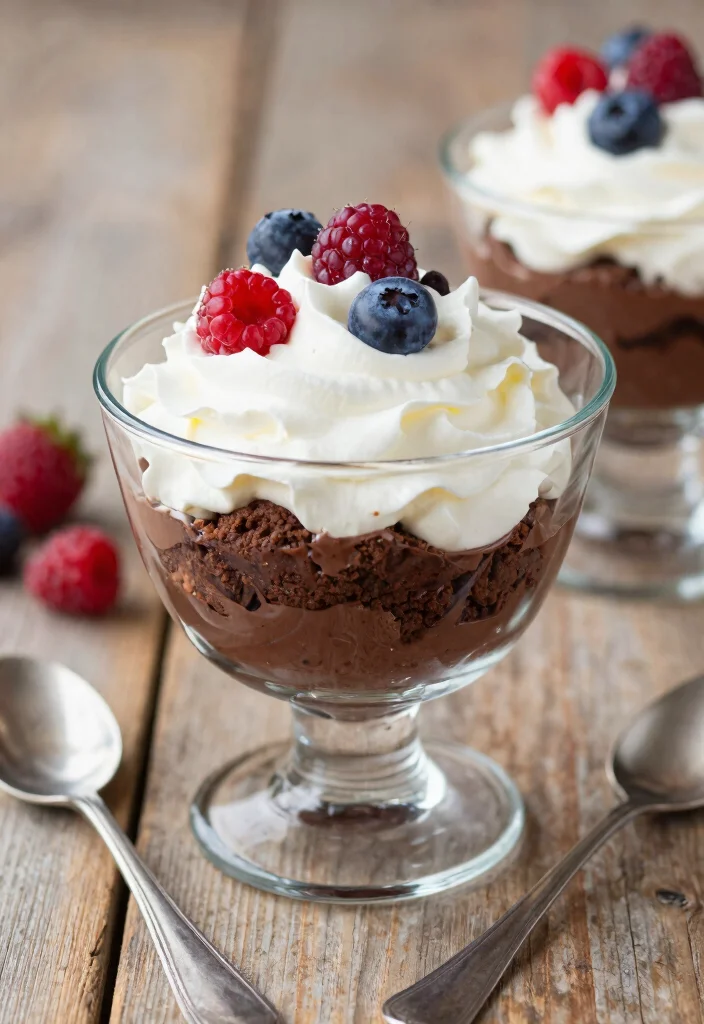 16 Brownie Cake Ideas: Layered Chocolate Desserts - 15. Layered Chocolate Brownie Trifle 1