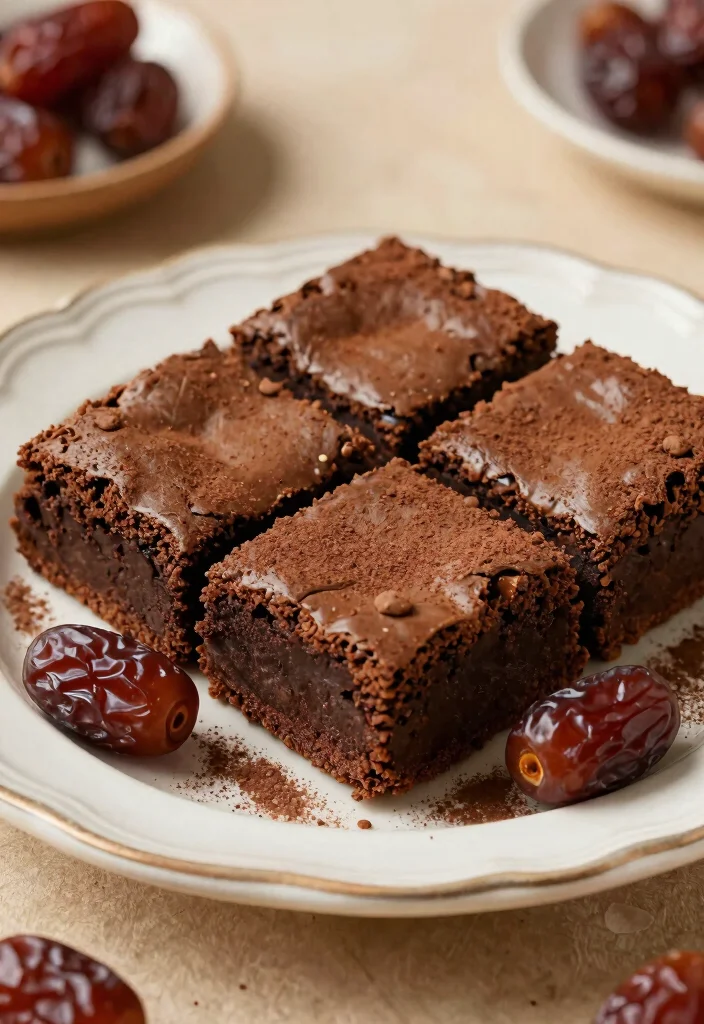 16 Brownie Recipes No Chocolate Chips: Fudgy and Delicious! - 11. Date-Sweetened Brownies 1
