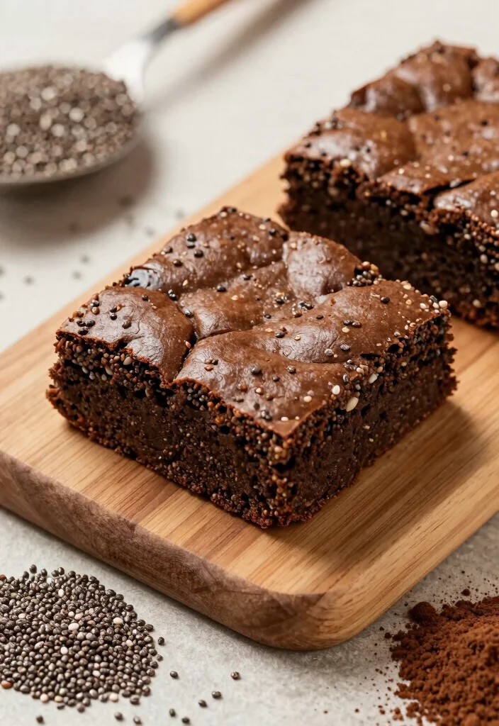 16 Brownie Recipes No Chocolate Chips: Fudgy and Delicious! - 12. Chia Seed Brownies 1