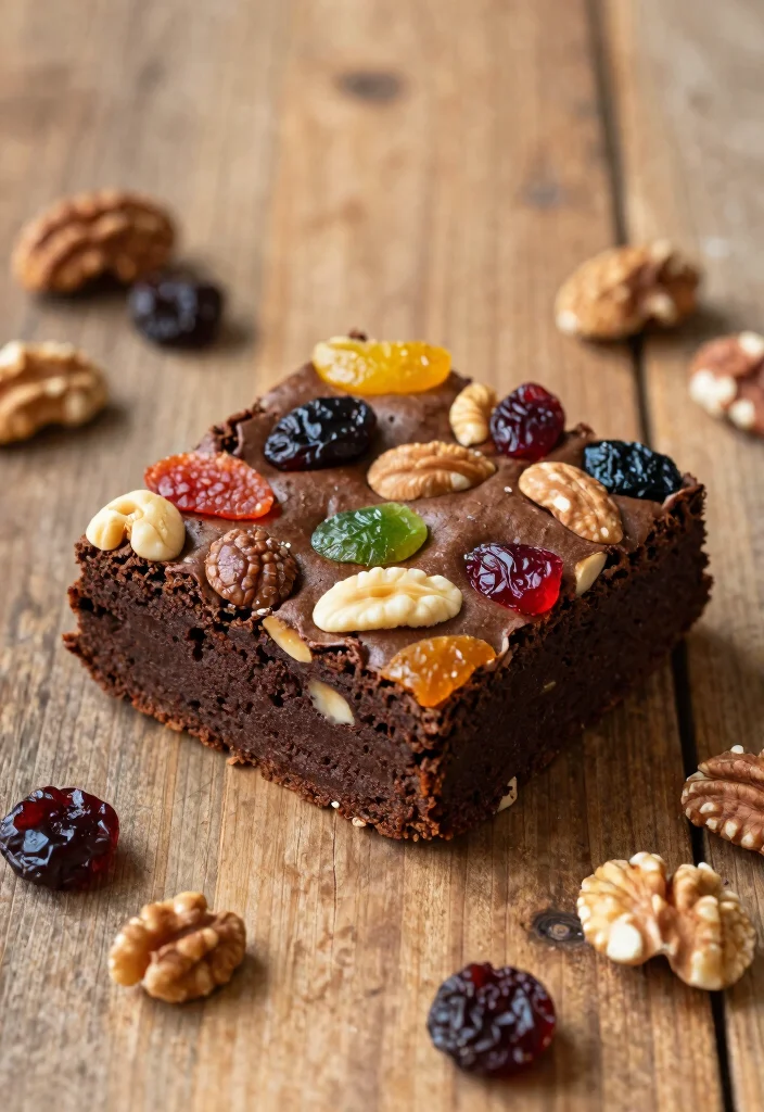 16 Brownie Recipes No Chocolate Chips: Fudgy and Delicious! - 14. Fruit and Nut Brownies 1