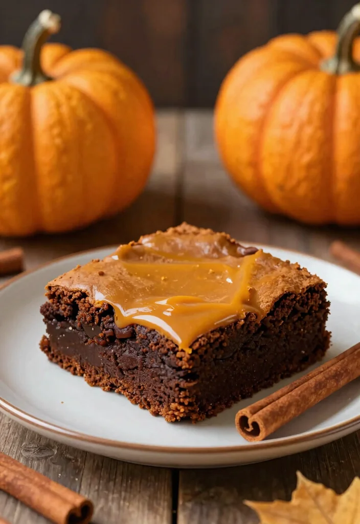 16 Brownie Recipes No Chocolate Chips: Fudgy and Delicious! - 16. Pumpkin Brownies 1
