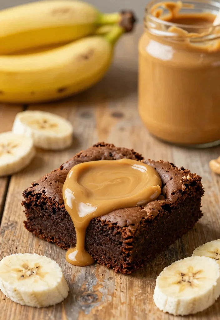 16 Brownie Recipes No Chocolate Chips: Fudgy and Delicious! - 3. Peanut Butter Banana Brownies 1