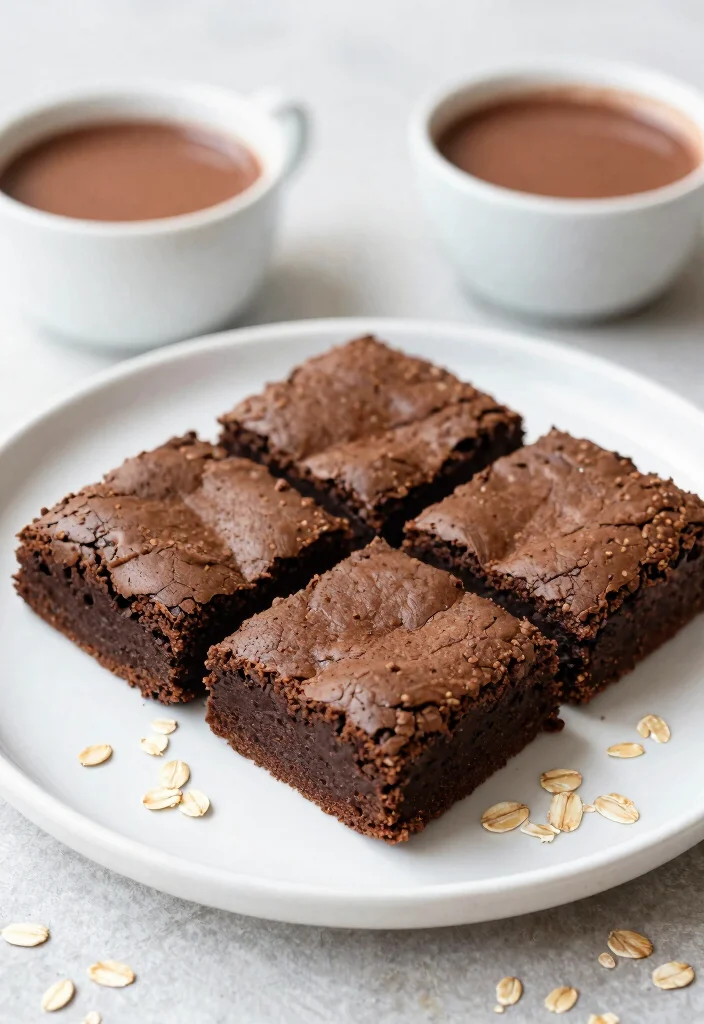 16 Brownie Recipes No Chocolate Chips: Fudgy and Delicious! - 9. Oat Flour Brownies 1