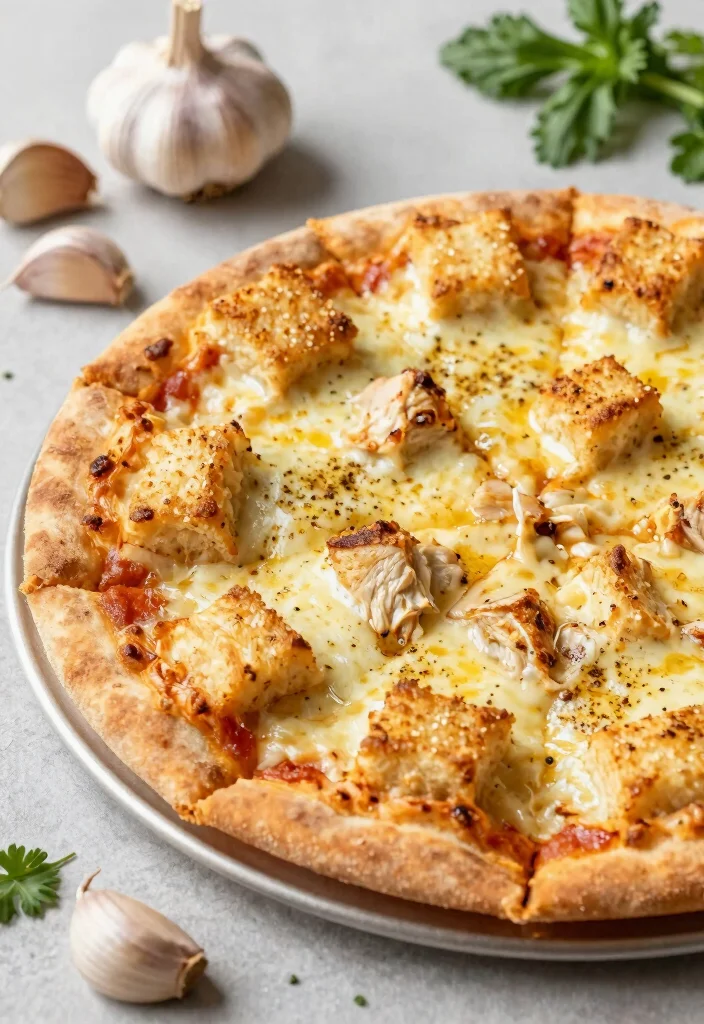 16 Bubble Up Pizza Ideas: Easy Biscuit Bake - 12. Garlic Butter Chicken Bubble Up Pizza 1