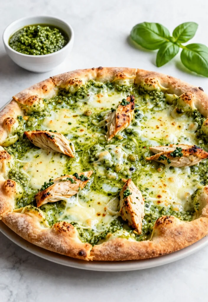 16 Bubble Up Pizza Ideas: Easy Biscuit Bake - 13. Pesto Chicken Bubble Up Pizza 1