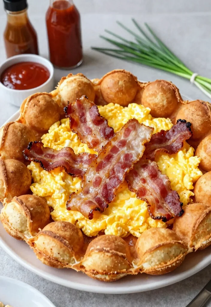 16 Bubble Up Pizza Ideas: Easy Biscuit Bake - 8. Breakfast Bubble Up Pizza 1