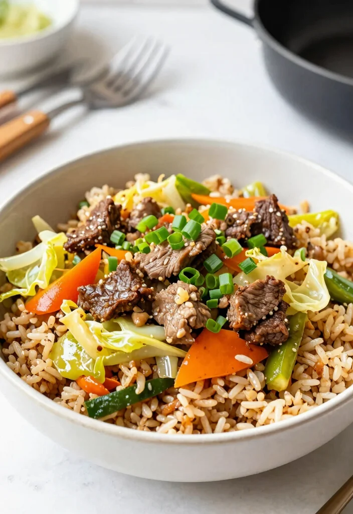 16 Cabbage and Hamburger Recipes for Cozy Budget Comfort Meals - 11. Hamburger and Cabbage Stir-Fry Bowls 1