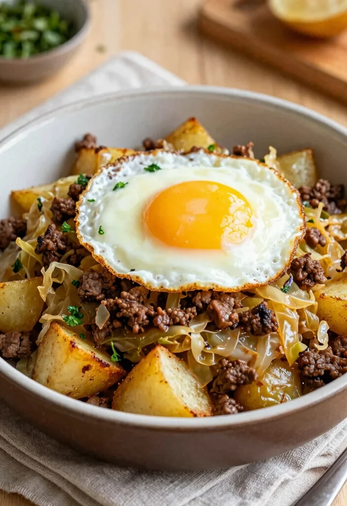 16 Cabbage and Hamburger Recipes for Cozy Budget Comfort Meals - 13. Cabbage and Beef Hash 1