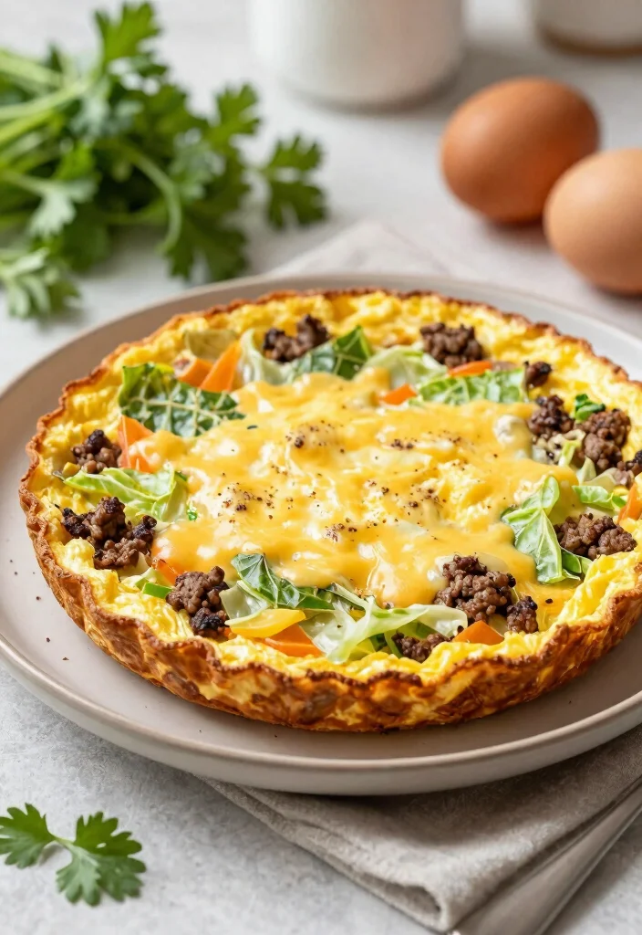 16 Cabbage and Hamburger Recipes for Cozy Budget Comfort Meals - 14. Cabbage and Hamburger Frittata 1